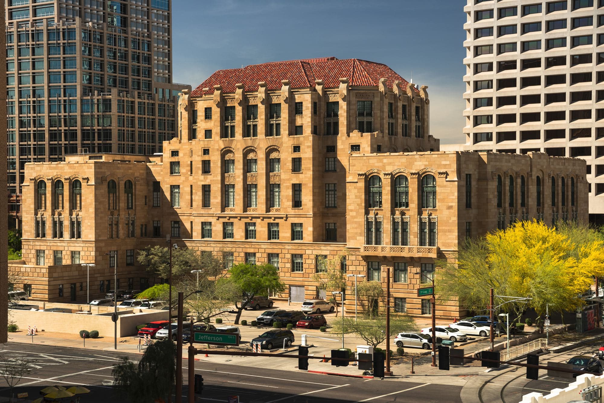 A Phoenix, Arizona courthouse exterior