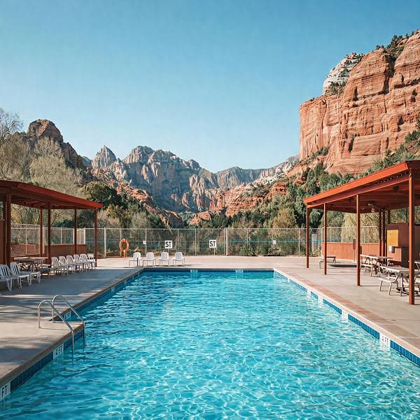 Public pool in Phoenix, Arizona where the incident occurred
