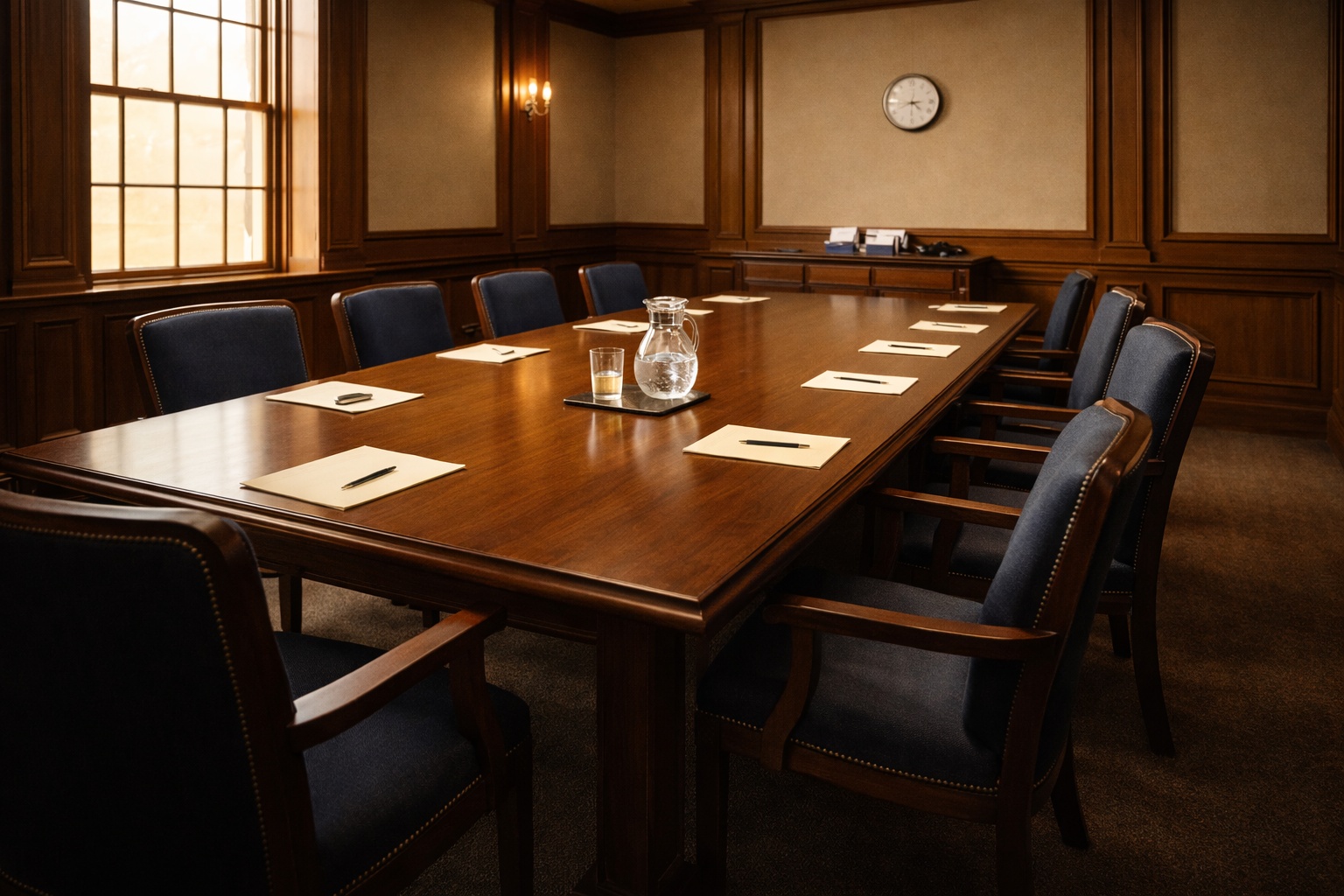 Illustration of a jury deliberation room